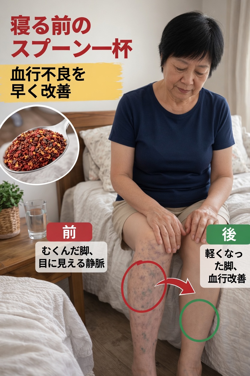 多くの高齢者が足の血行をサポートするために就寝前にカイエンペッパーをスプーン1杯加えている理由