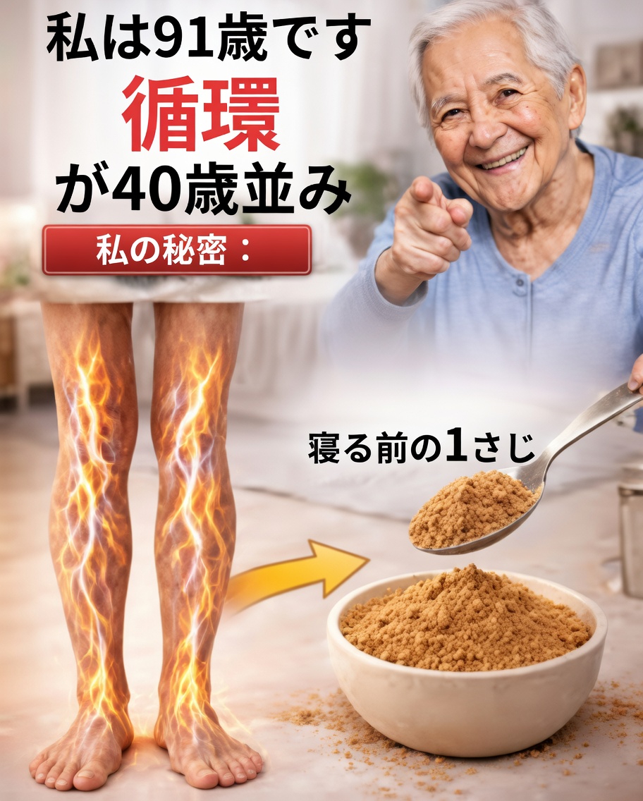 多くの高齢者が足の血行をサポートするために就寝前にカイエンペッパーをスプーン1杯加えている理由