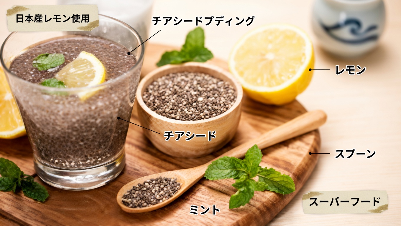 チアシードドリンクのレシピ:栄養豊富なこの種を朝の習慣に簡単に取り入れる方法