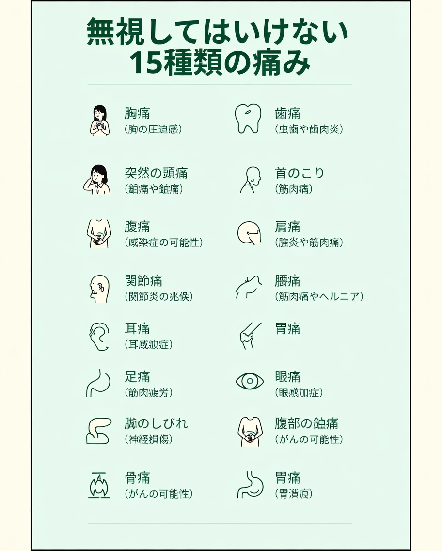 見逃してはいけない神経損傷の15の初期警告サイン