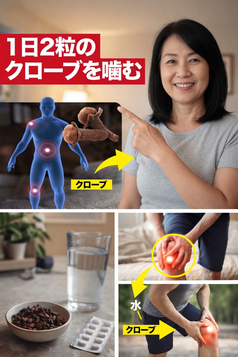 毎日の健康習慣として、空腹時にクローブを2粒噛む人が増えている理由
