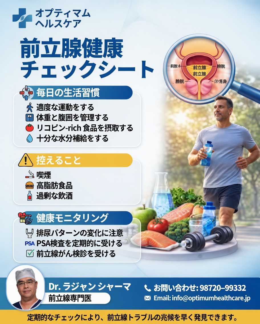 男性が知っておくべきこと：前立腺の健康と尿の流れの改善を支える ყოველდღых習慣