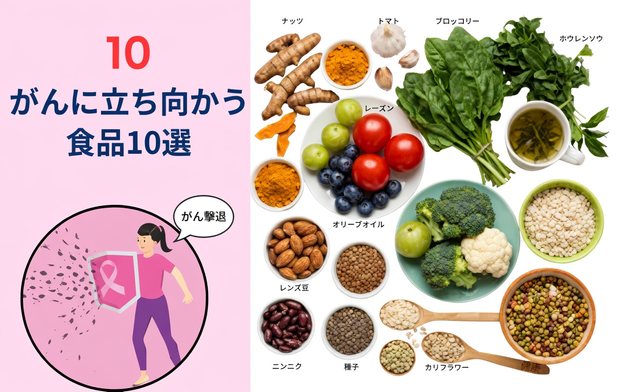 がんとの闘いで健康をサポートする可能性のある身近な食品