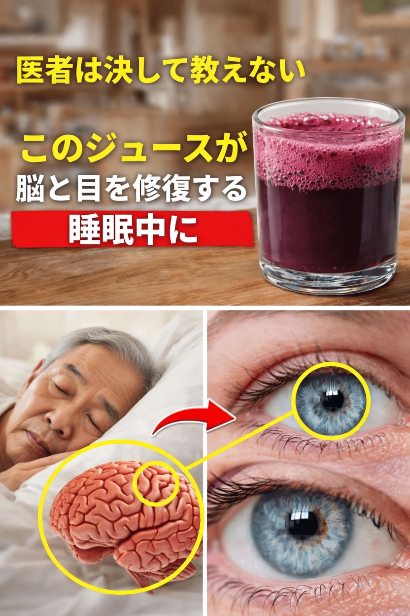 高齢者が一晩で視力と記憶の健康を支えるために楽しめる4つの天然ジュースを発見