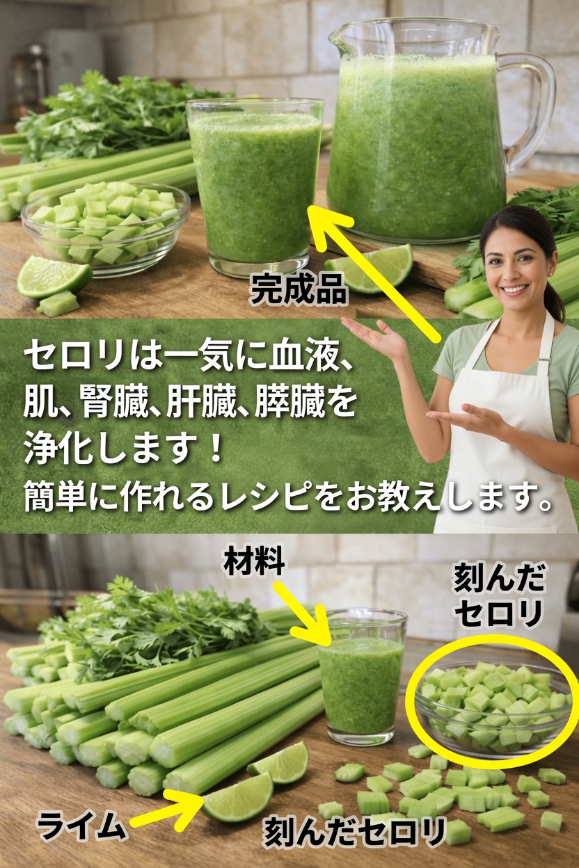 セロリジュースは本当にそんなにすごいのか？ この人気のグリーンドリンクについて科学が示すこと
