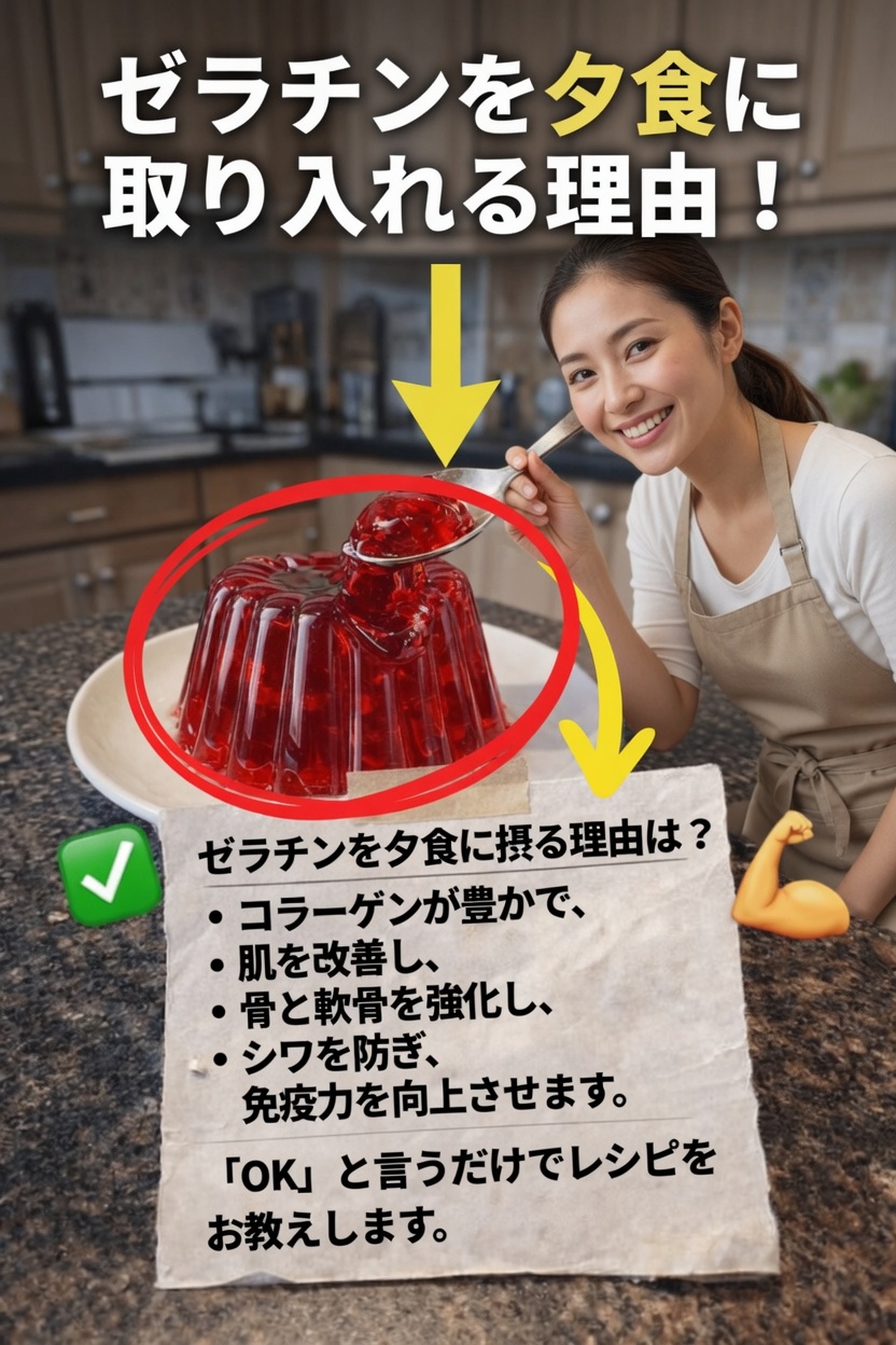 夕食にゼラチンを取り入れる理由――このコラーゲン源を毎日のウェルネス習慣に生かす方法を探る