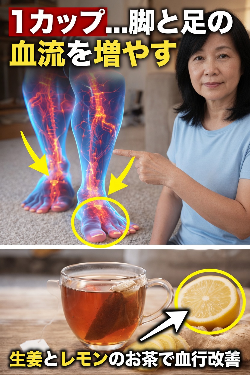 1日1杯：脚と足の健康的な血行をサポートするシンプルな方法