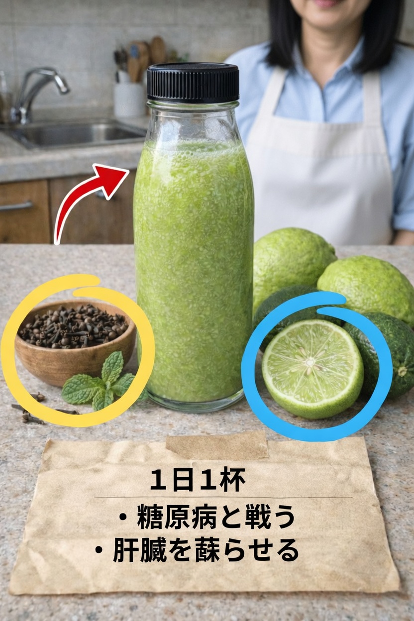 クローブ、ライム、ミントでつくる、毎日の健康を支えるシンプルなグリーンドリンクを発見しましょう