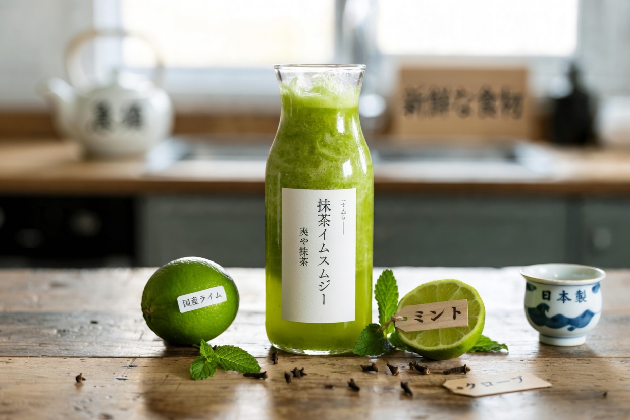 クローブ、ライム、ミントでつくる、毎日の健康を支えるシンプルなグリーンドリンクを発見しましょう