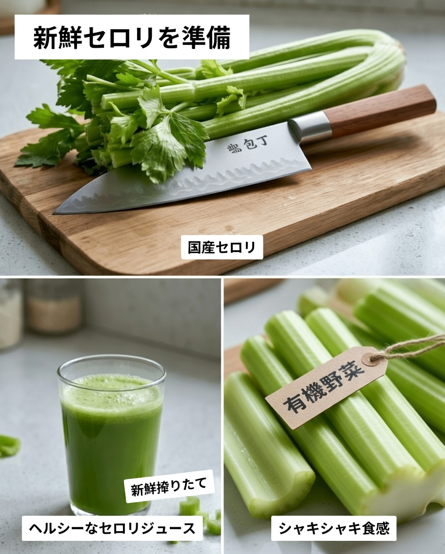 セロリをウェルネス習慣に取り入れる方法：簡単ジュースレシピと今日から試せる実践的なヒント