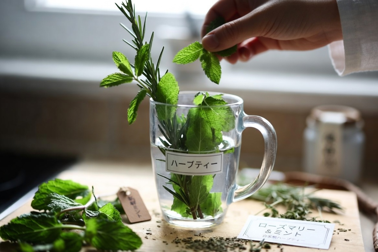 毎日の関節の快適習慣に、爽やかなミントとローズマリーのハーブティーを楽しむ方法