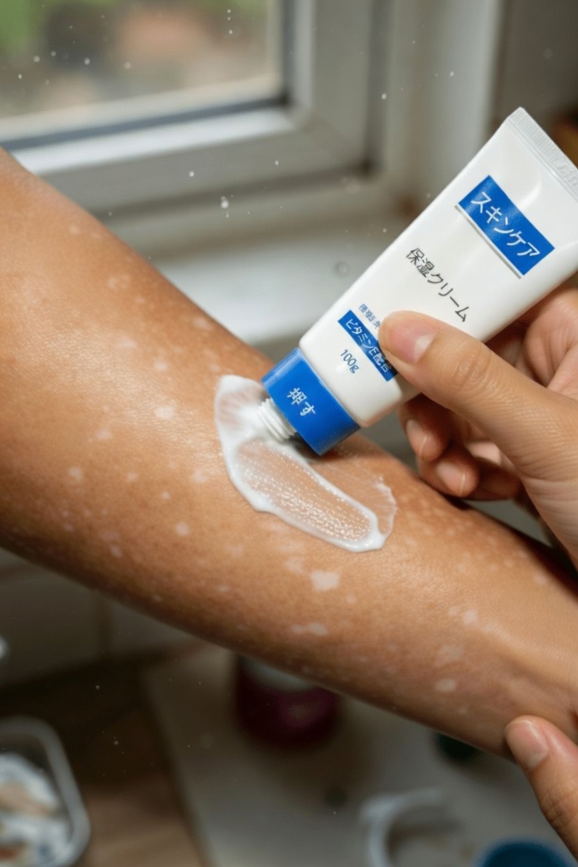 腕や脚にできる小さな白い斑点は何ですか？