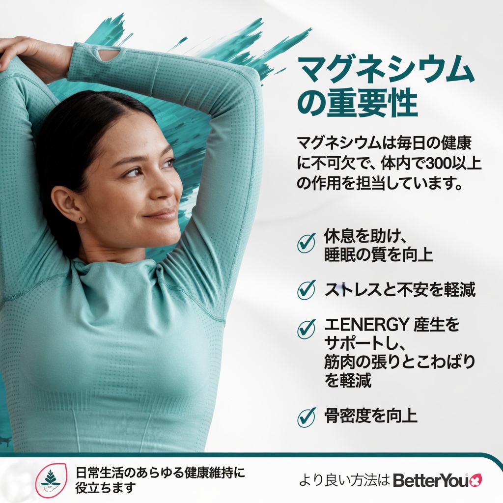マグネシウムが骨から毎日のエネルギー向上まで健康をどう支えるのか、知っておくべきすべてのこと