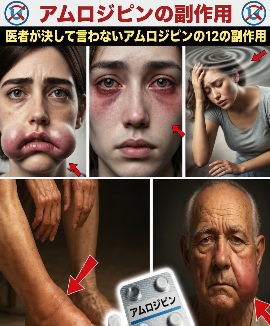 アムロジピンの主な副作用12選と、毎日をより快適に過ごすための簡単なコツ