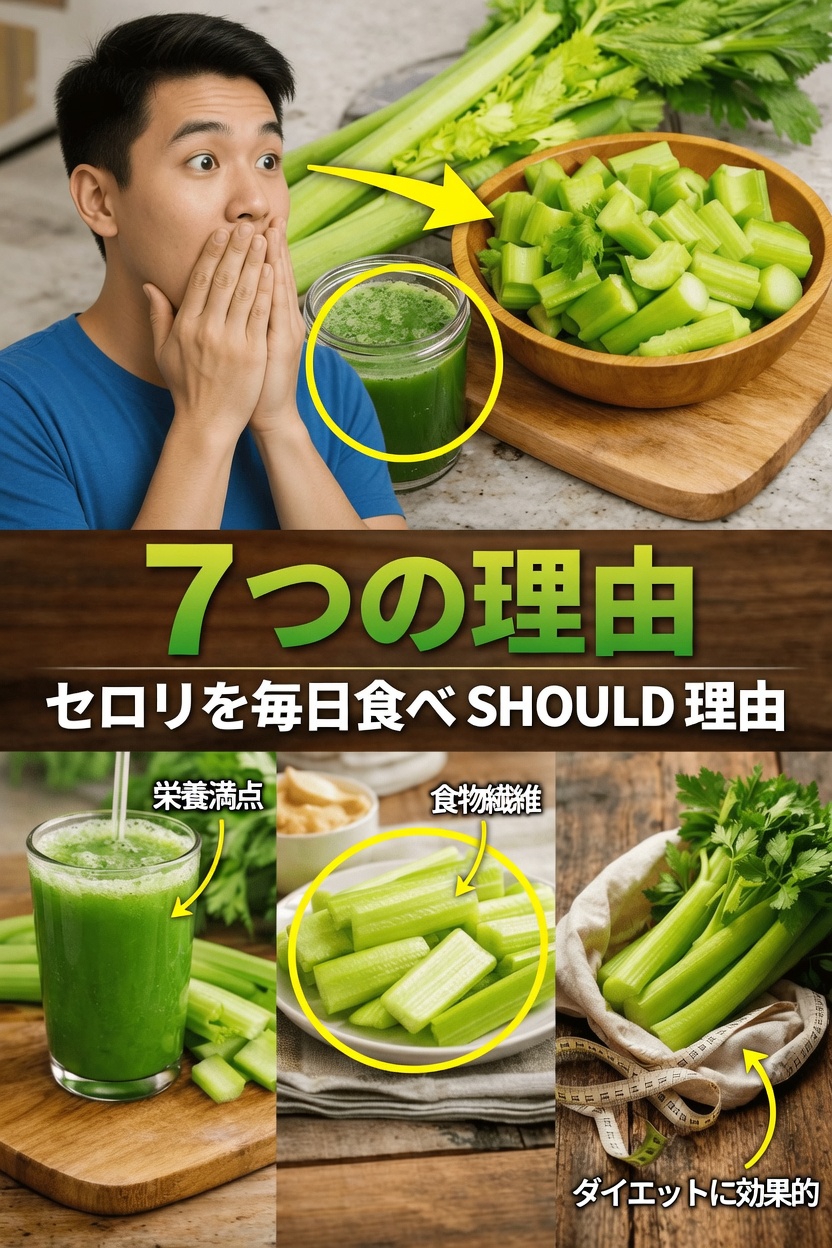 毎日セロリを食べるべき7つの理由(科学的根拠あり)