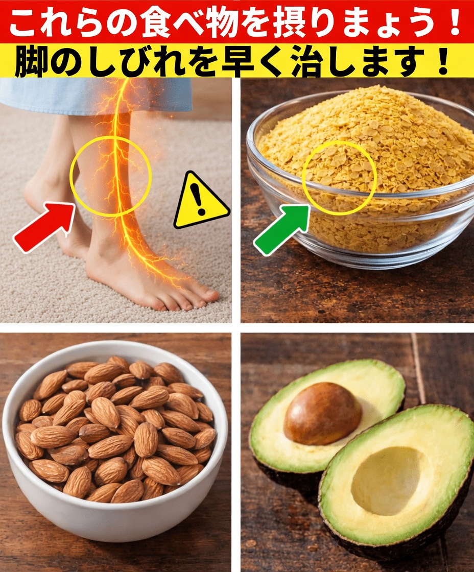 60歳を過ぎて脚がピリピリするなら:毎日の習慣で神経の健康を支える3つの身近な食品
