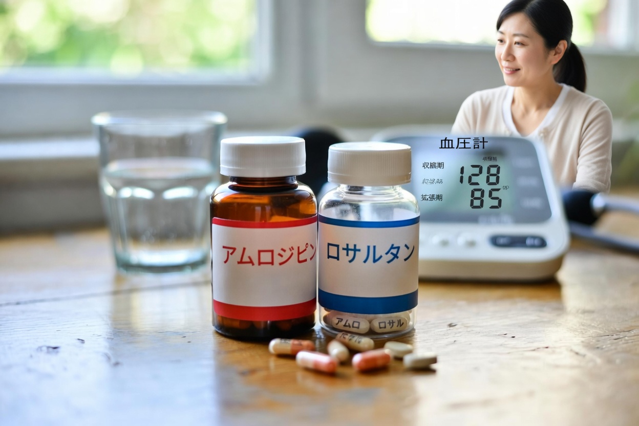 アムロジピンとロサルタンの副作用を比較：主な違いと血圧管理を改善するための実践的なヒントを解説