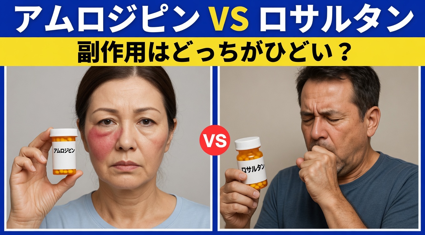 アムロジピンとロサルタンの副作用を比較：主な違いと血圧管理を改善するための実践的なヒントを解説