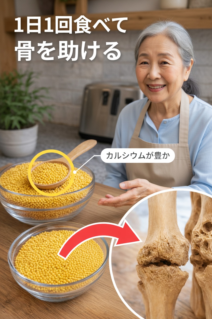 マスタードシードを1日1回食べることで、骨の健康を自然にサポートする方法を発見しましょう