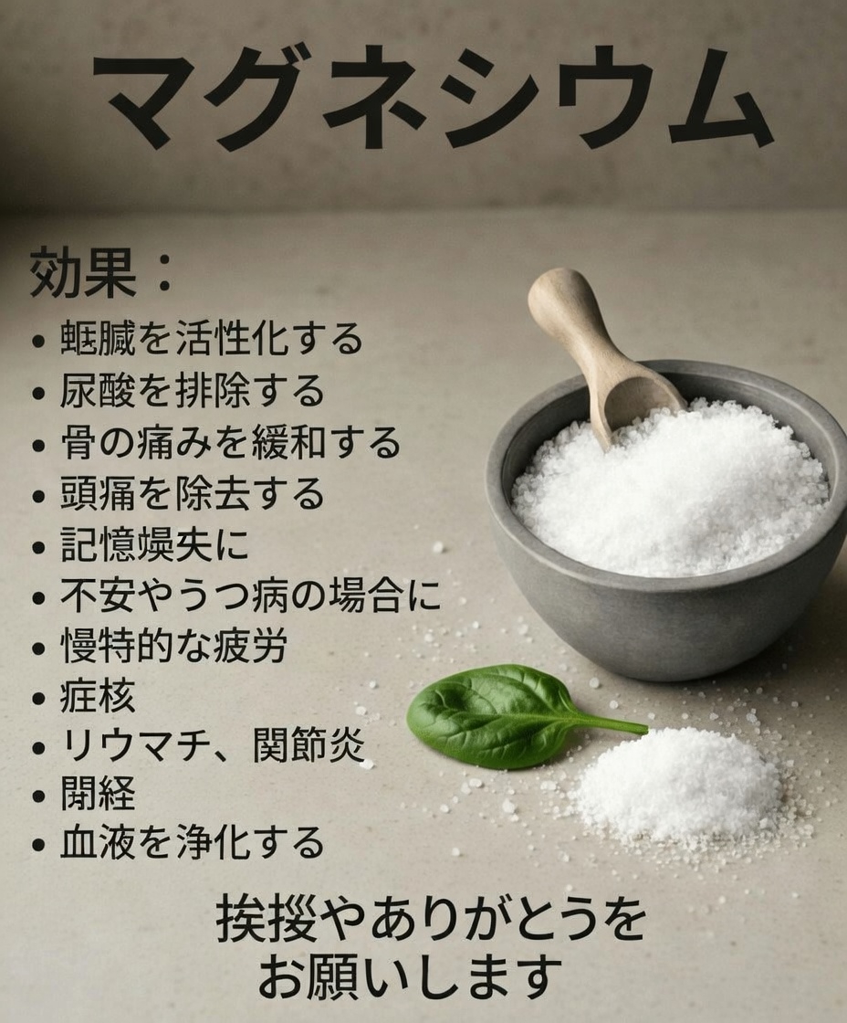 マグネシウムが毎日の健康習慣でエネルギーレベル、気分、骨の健康などをどのように支えるのか