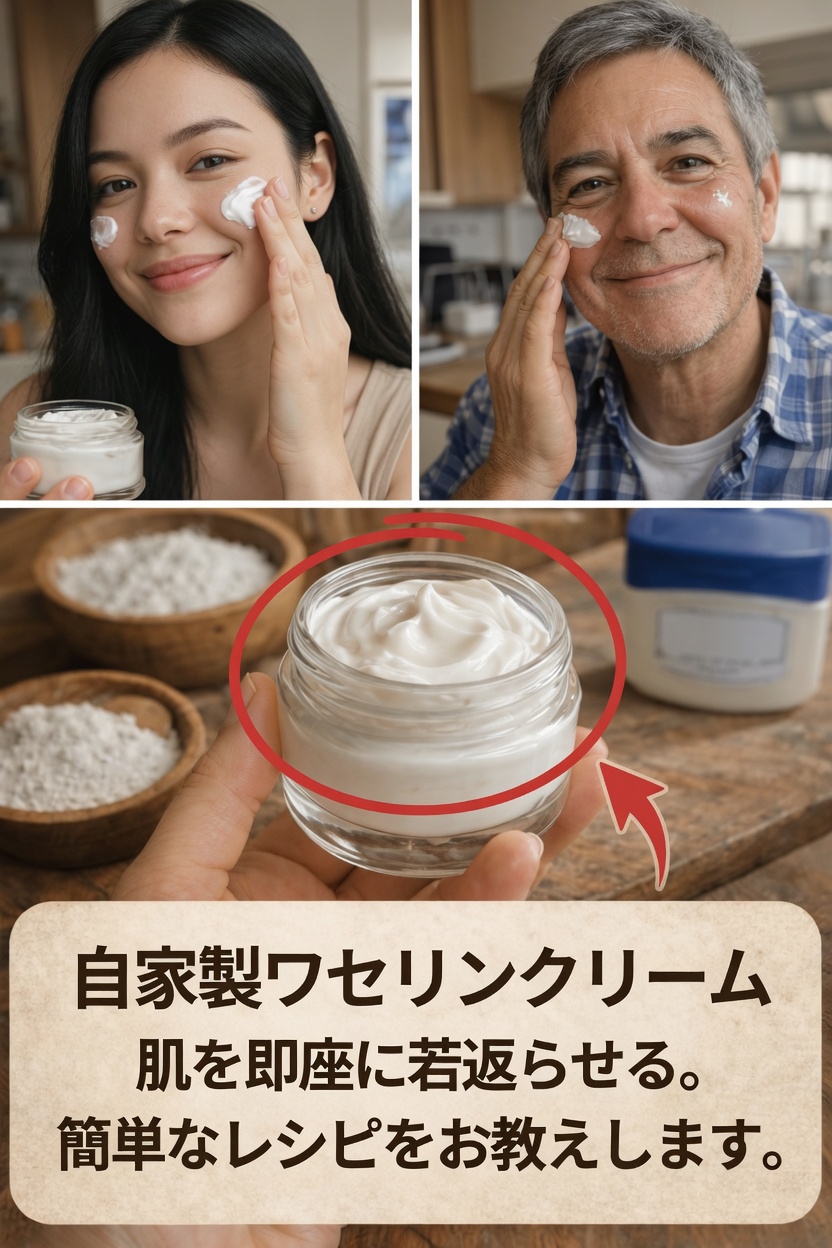 ワセリンで簡単手作り保湿剤を作って、肌をもっとやわらかくする方法