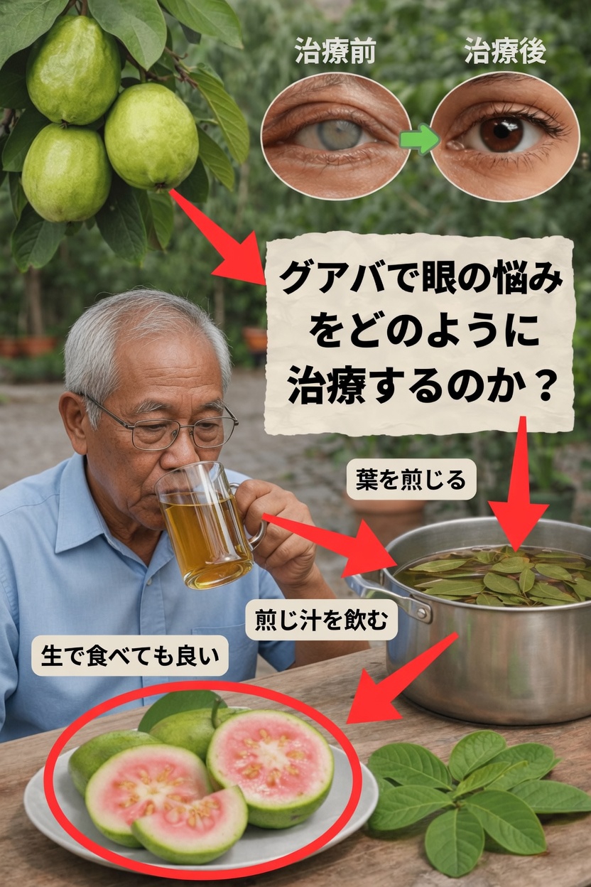 毎日の目の健康に役立つグアバの葉と果実を探る