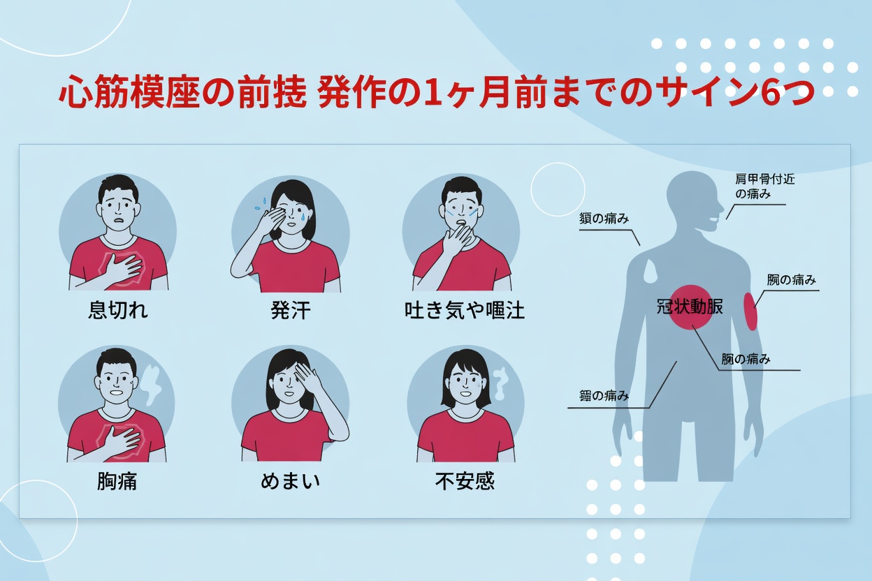 心臓発作の1か月前に体が示すかもしれない9つの兆候とは？