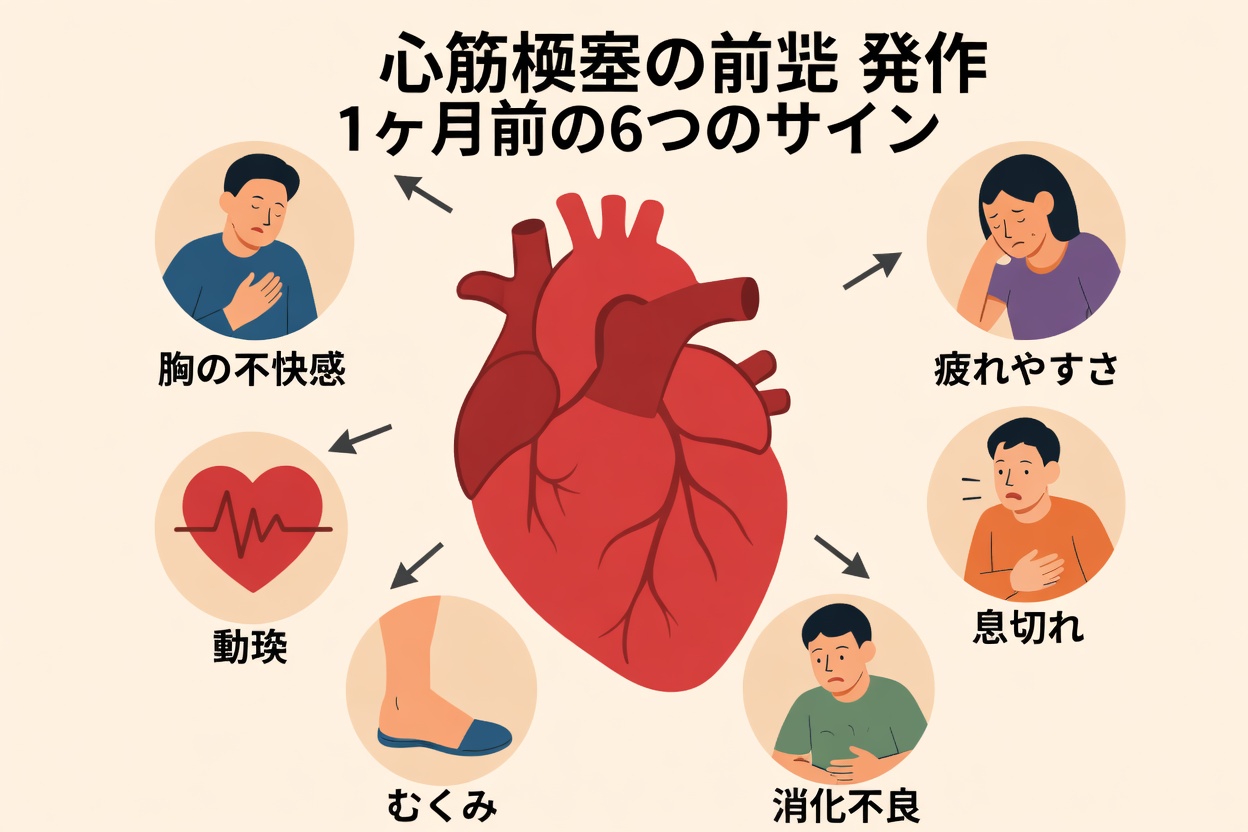 心臓発作の1か月前に体が示すかもしれない9つの兆候とは？