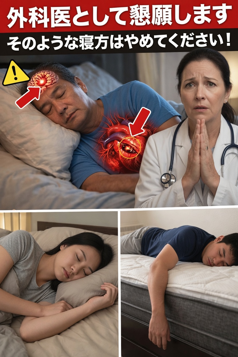 心臓外科医が明かす、この一般的な寝姿勢が一晩のうちに脳卒中リスクに影響する可能性―高齢者向け健康のヒント