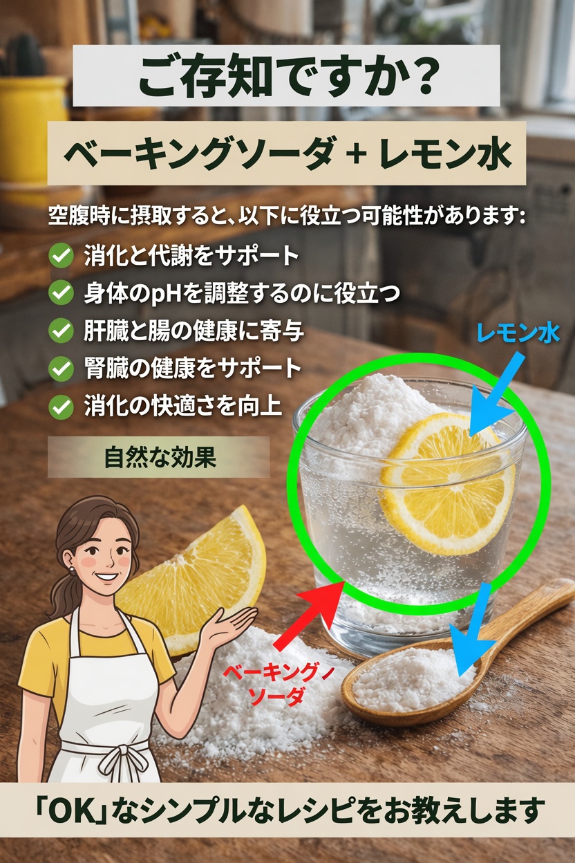 重曹とレモン水：混ぜると実際に何が起こるのか？