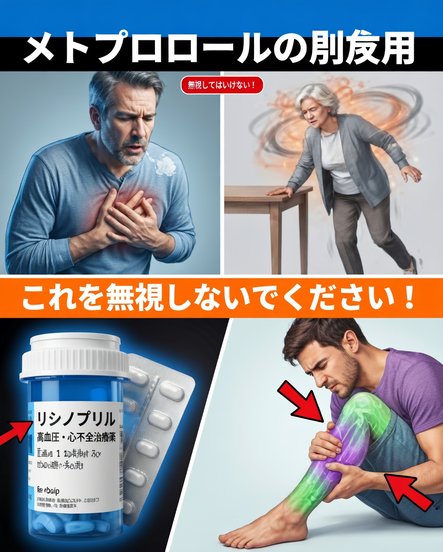 メトプロロールの一般的な10の副作用とは？早期に気づくにはどうすればよいですか