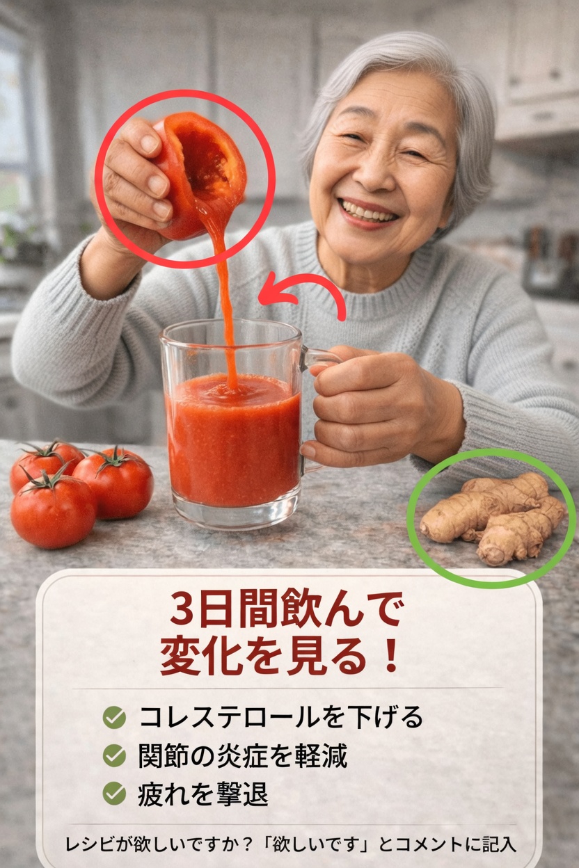 トマトとショウガのジュース：より健やかな毎日のための簡単な習慣