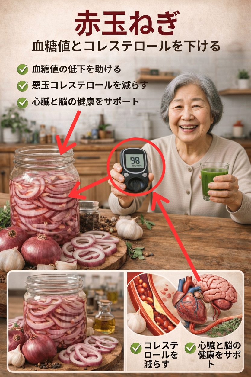 赤玉ねぎ:健康的な血糖値とコレステロール値をサポートする簡単な方法