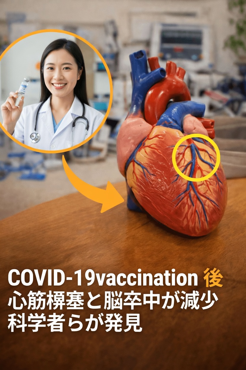 4,600万人の成人を対象とした大規模研究が、新型コロナワクチン接種後の心臓発作と脳卒中について明らかにしたこと
