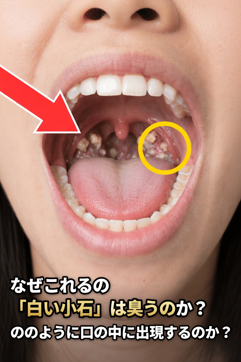 口の中の小さな白い石はなぜあんなに臭いのか、そしてどうやってできるのか？
