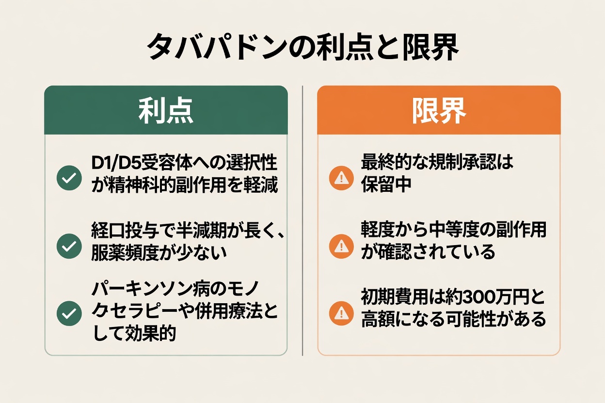 タバパドンとは? パーキンソン病の運動症状を管理するための新たなアプローチを理解する