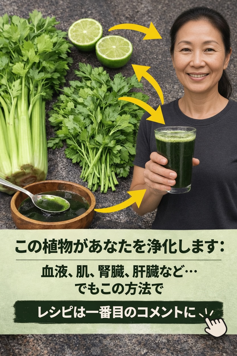 みんなが話題にしている強力なグリーンジュースレシピ:セロリとパセリのジュースを自宅で作る方法