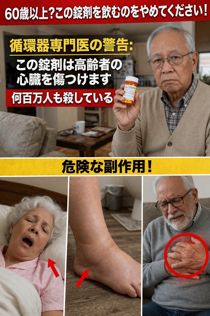 60歳以上で心臓の薬を服用中ですか？注意すべき重要な副作用と健康をより良く保つためのヒント