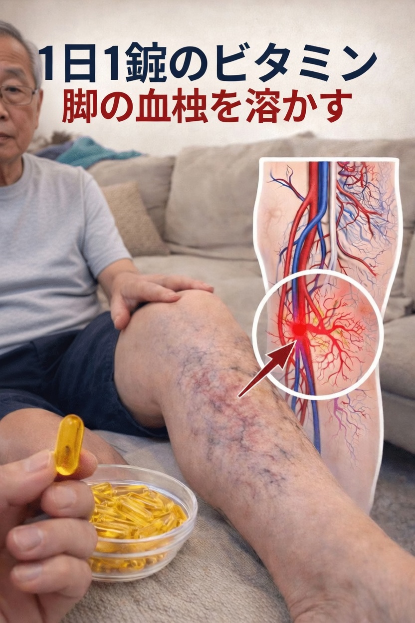 脚の血栓を溶かすには1日1つのビタミン：心臓専門医のアドバイス