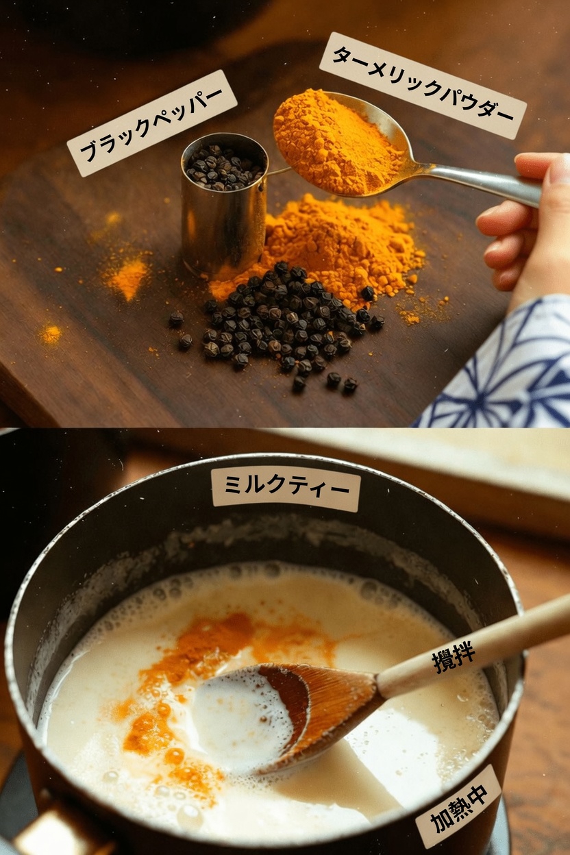 温かいミルクにターメリックを入れて就寝前に飲むというシンプルな習慣が、自然に目の健康を支える可能性とは