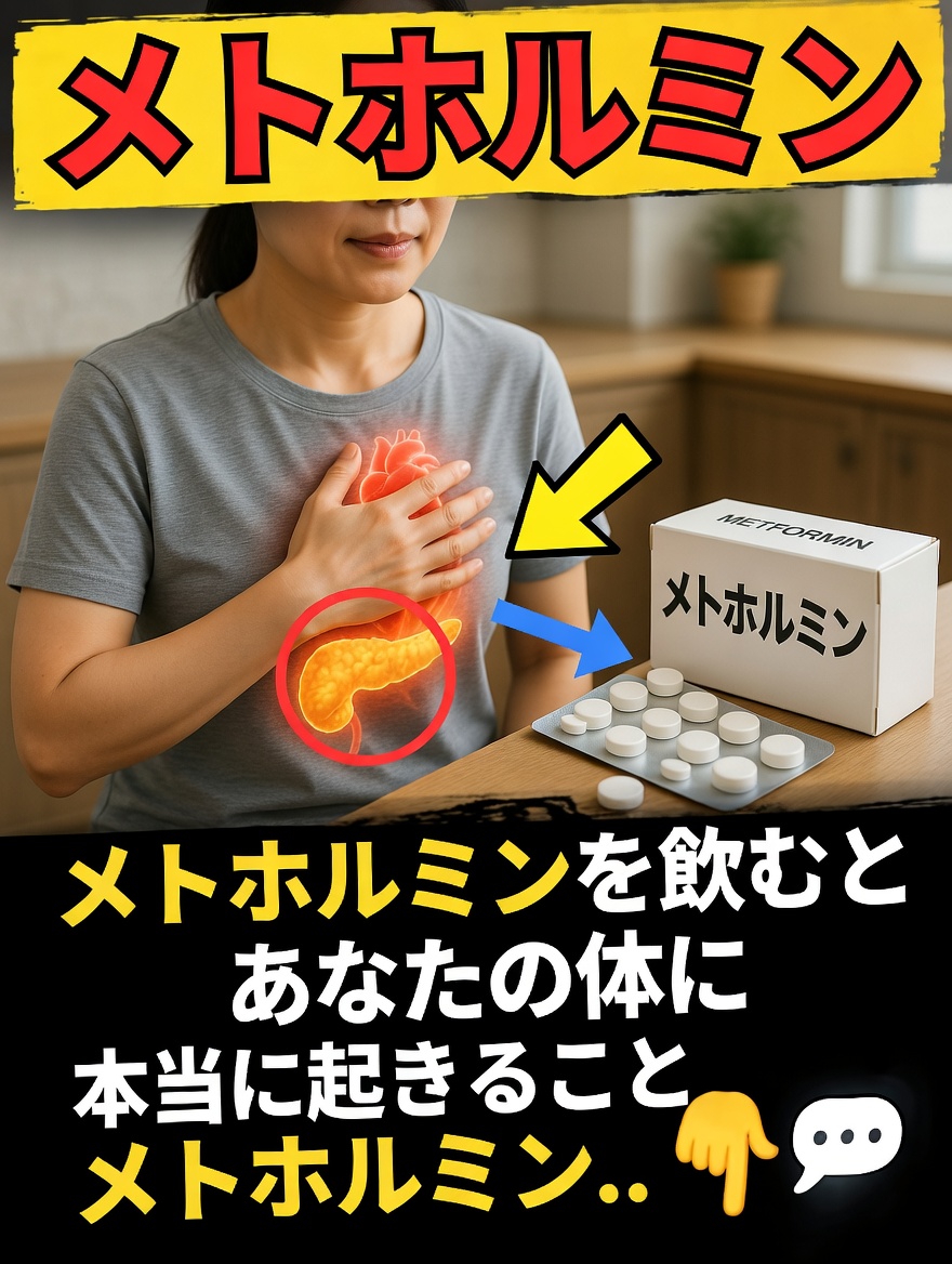 メトホルミンを服用すると体に実際に何が起こるのか:その作用をわかりやすく解説