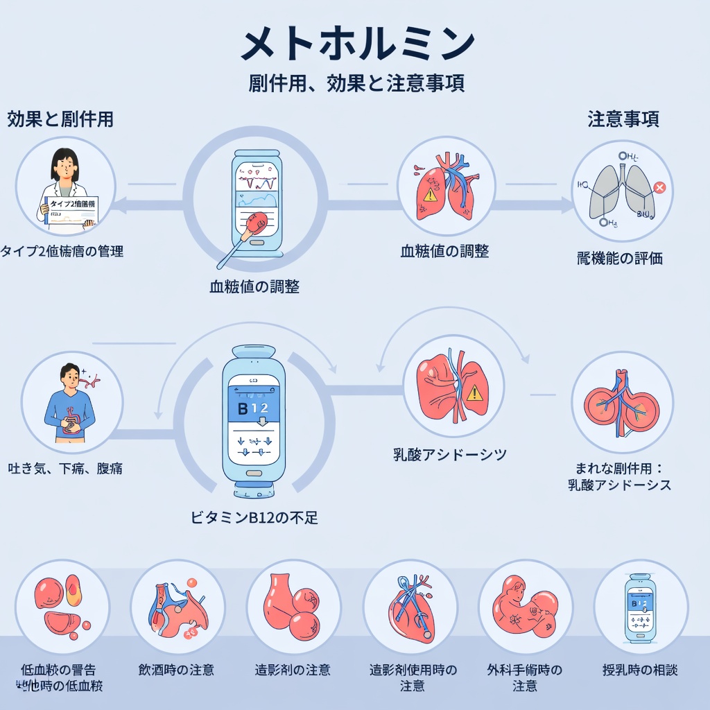 メトホルミンを服用すると体に実際に何が起こるのか:その作用をわかりやすく解説