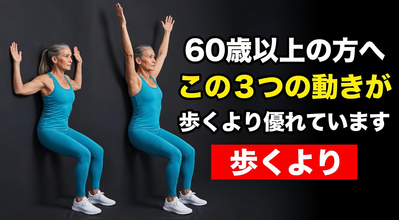 60歳を過ぎると、歩くだけでは不十分かもしれない理由――そして筋力とバランス向上のために加えたい5つの簡単な動き