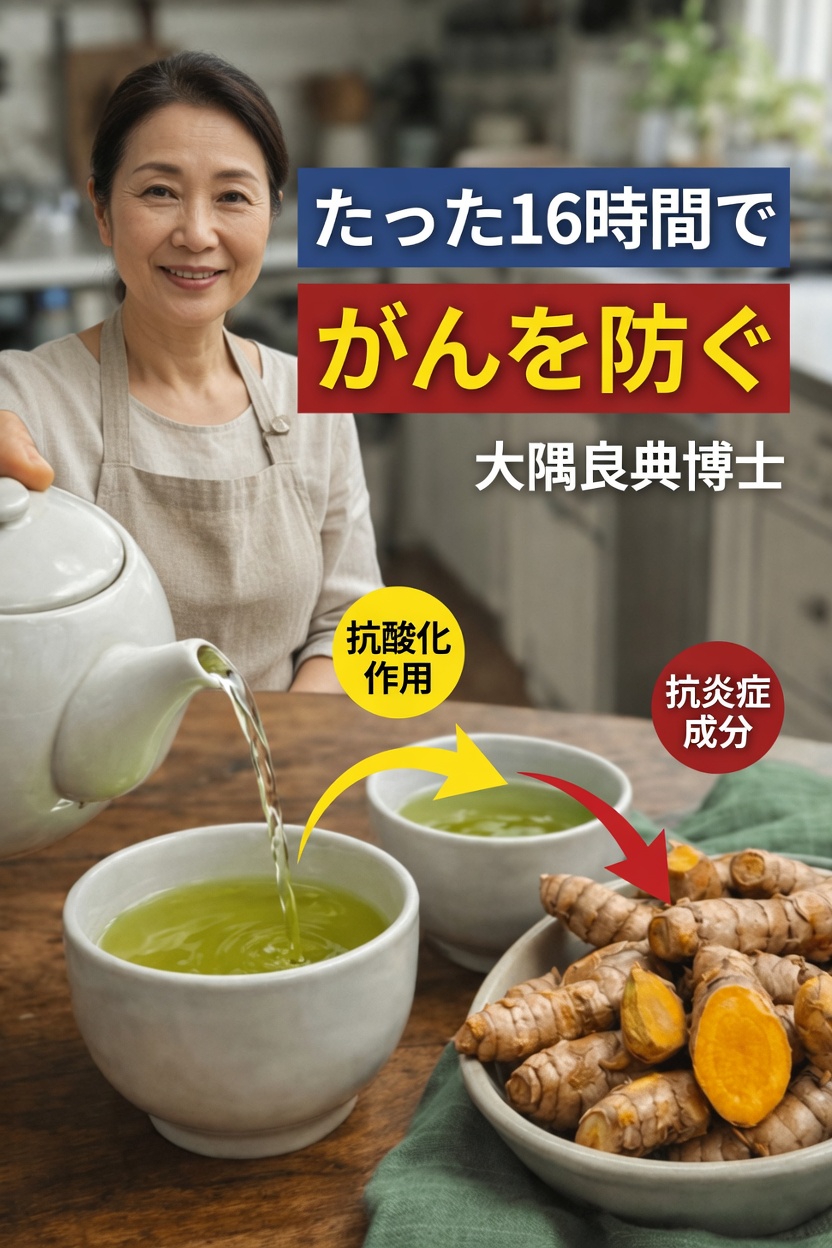 緑茶とターメリックを組み合わせた16時間の断続的断食が、自然な細胞の健康維持をサポートする可能性とは