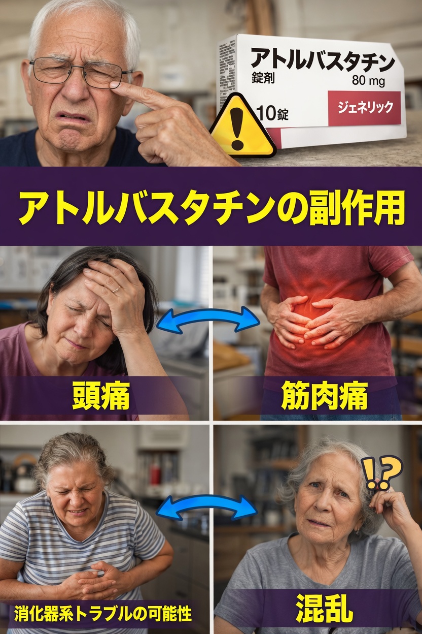 アトルバスタチンの副作用：よくある反応とその対処法について知っておくべきこと