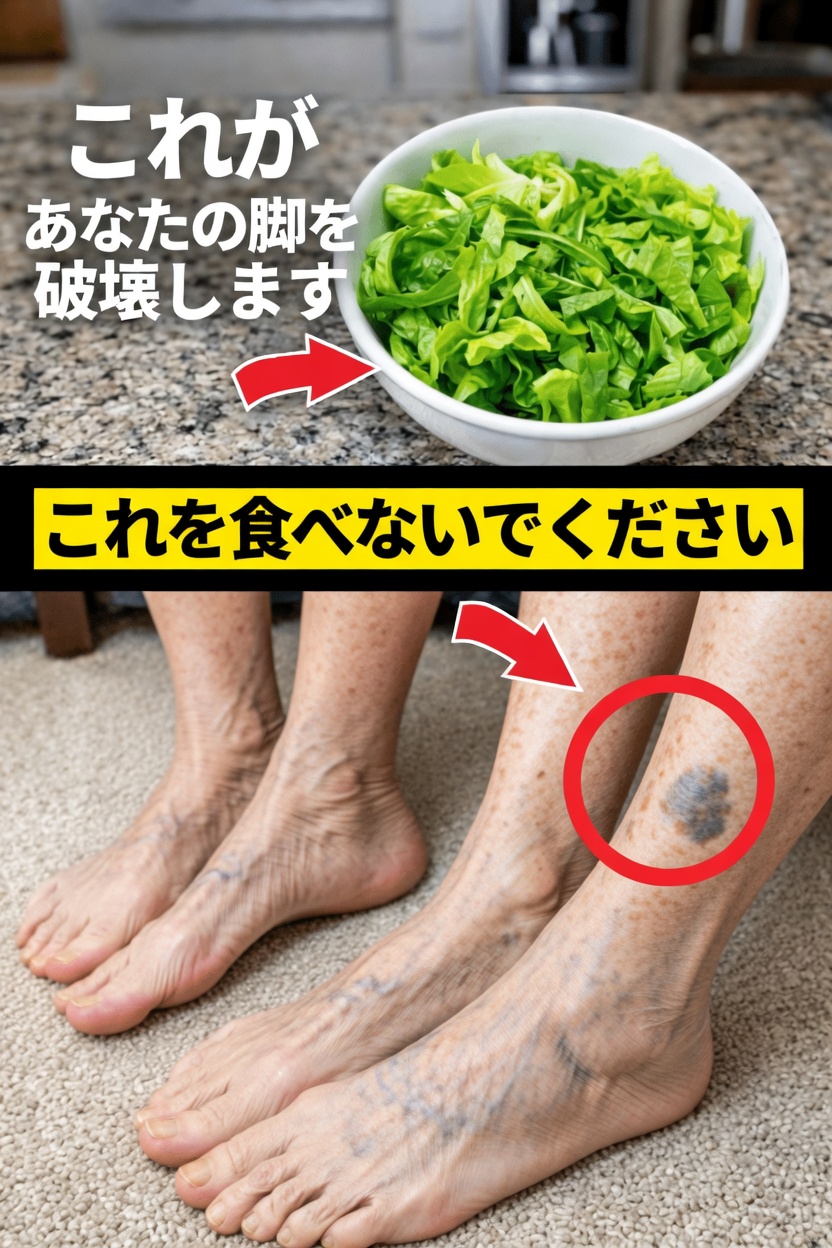 加齢とともに足や脚のしびれやチクチク感を悪化させる可能性のある15の食品