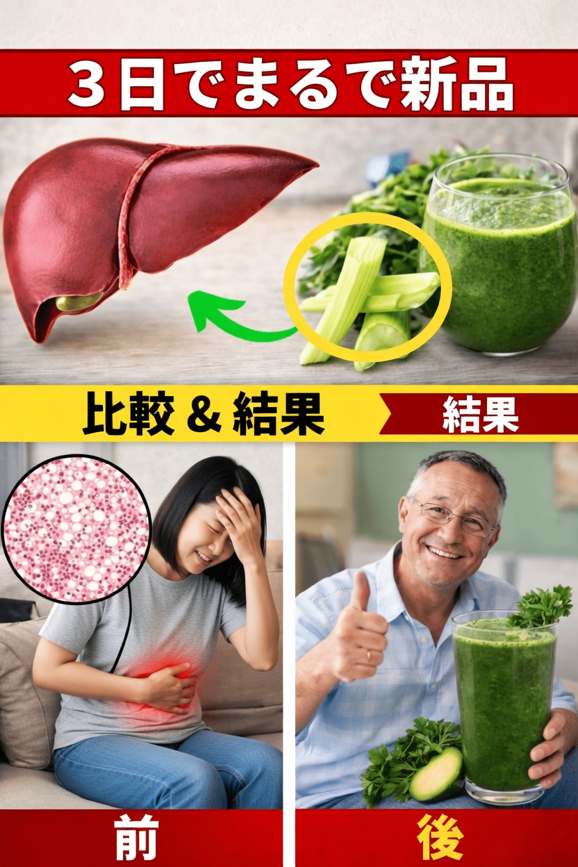 簡単な毎日の習慣とセロリジュースのアイデアで自然に肝臓の健康をサポートする方法を見つけましょう