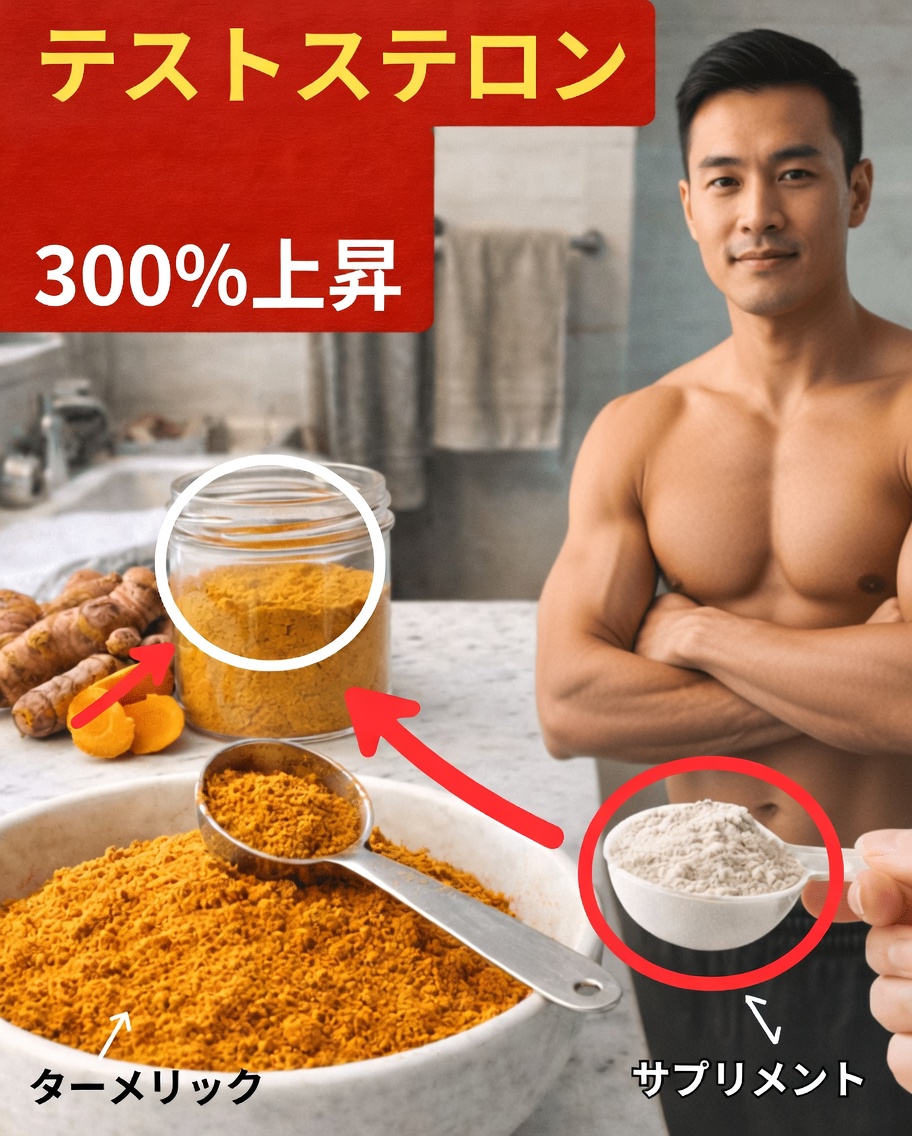 健康的なテストステロン値を自然にサポートするターメリックの潜在的な役割を探る