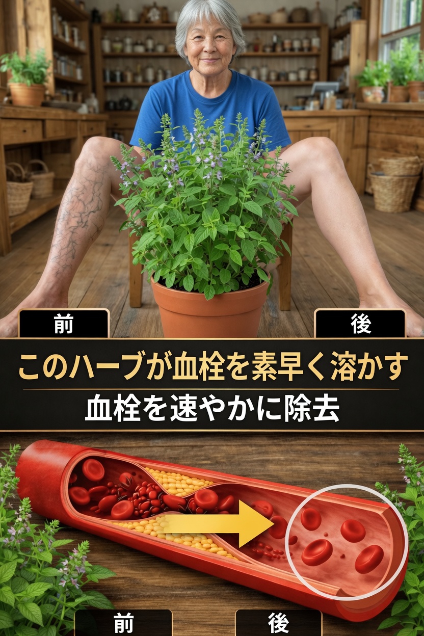 脚の健康的な血行をサポートする天然ハーブ