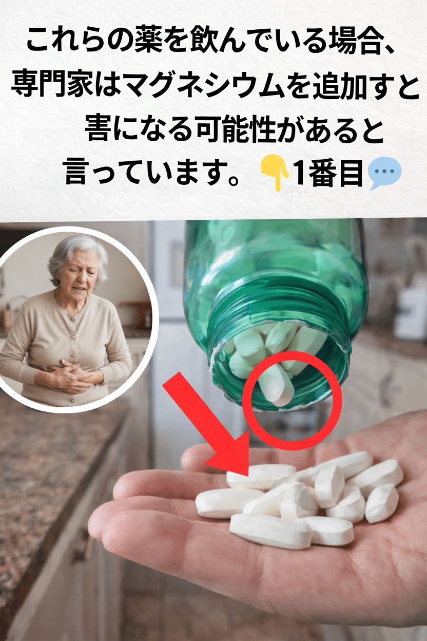 これらの一般的な薬を服用している場合、マグネシウムのサプリメントを摂取しても安全ですか？